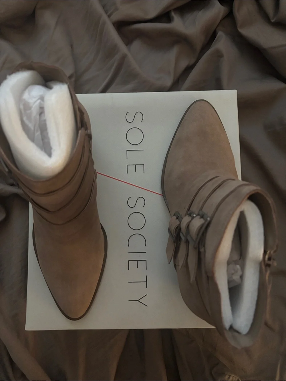 Sole Society taupe ankle